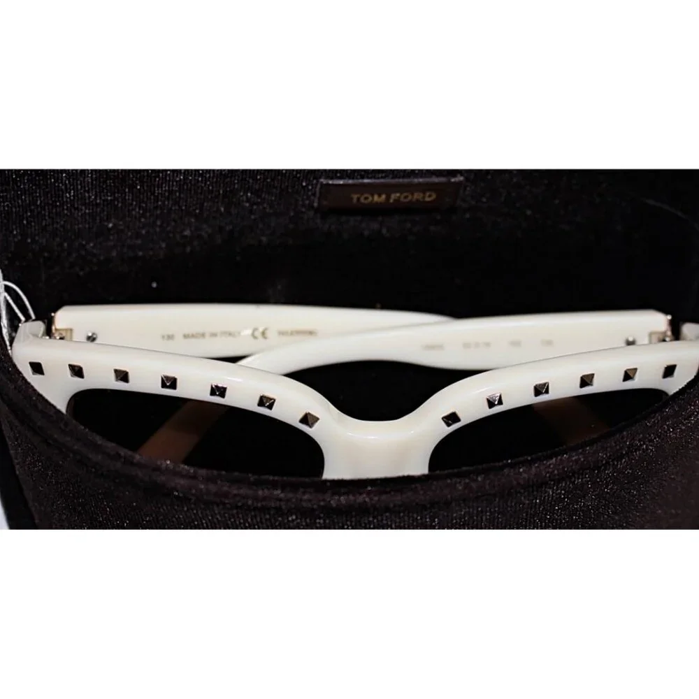 Valentino Garavani  - V660SA 103 Rockstud Ivory Sunglasses, Bone w/Studs, New
